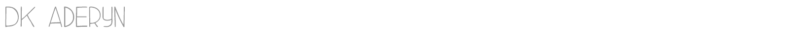 DK Aderyn font preview